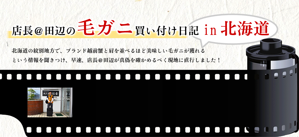 店長＠田辺のカニ買い付け日記in北海道