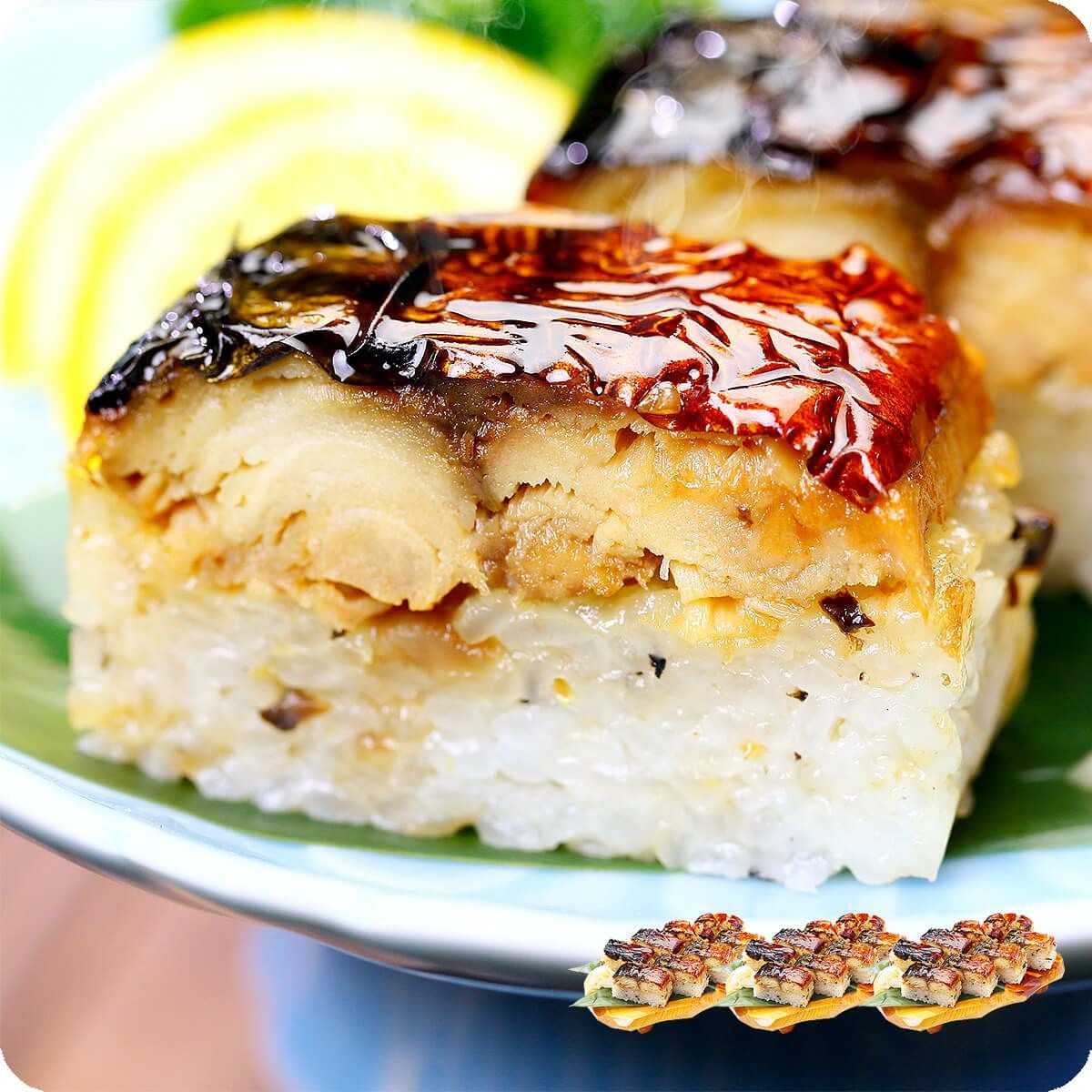 福井名物】焼さば寿司×3本（8貫/カット済み） ご飯惣菜 sa38 | 越前か