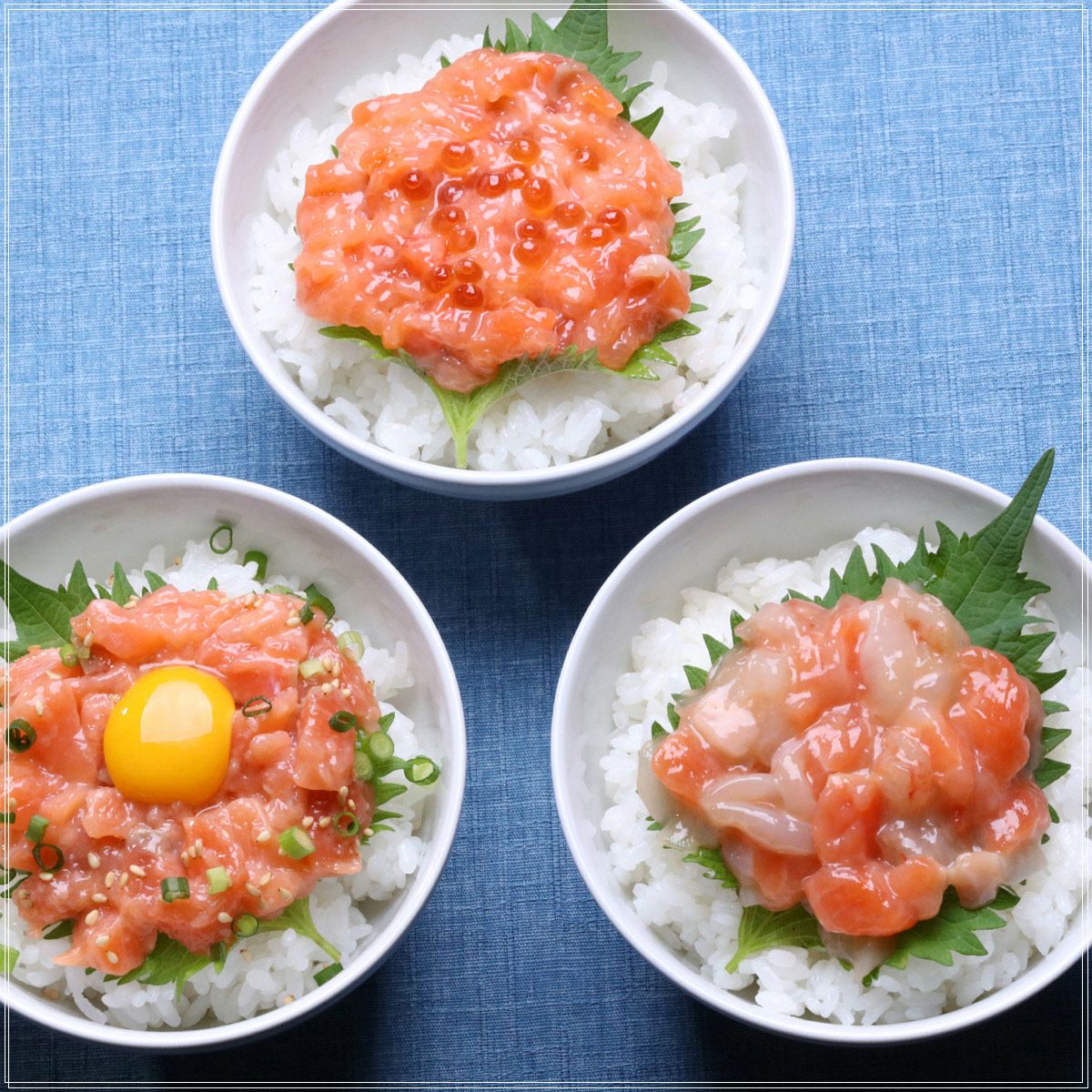 三種のサーモン海鮮丼セット（3種×各2食） サーモン いくら サーモン