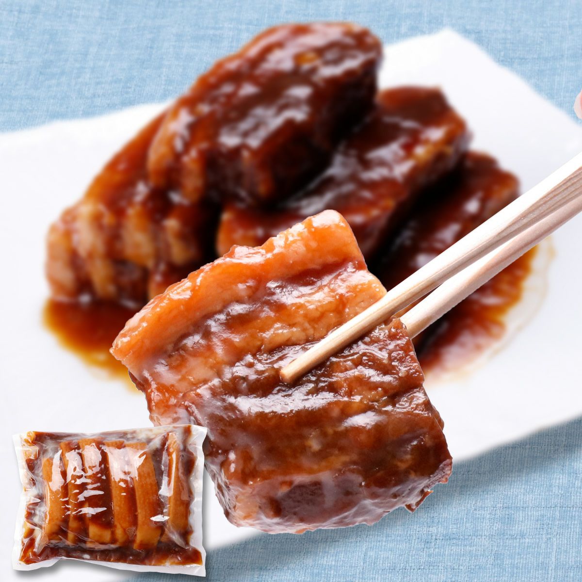 訳あり】豚バラ角煮600g（約100g×6本） 豚角煮 豚の角煮 総菜 お弁当