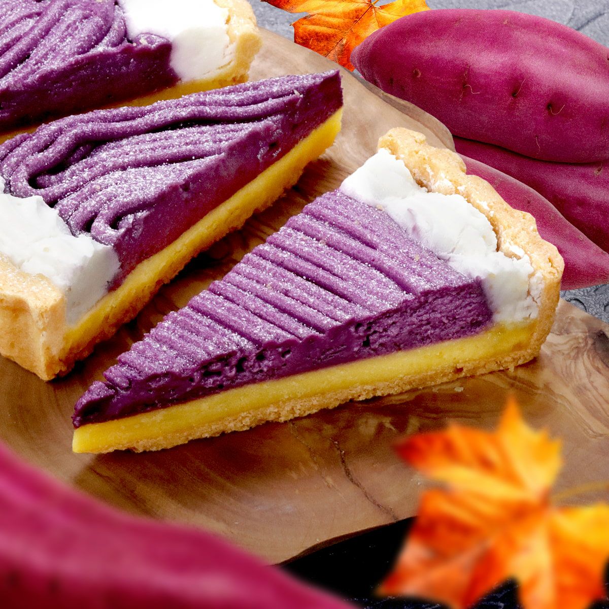 紫いも と さつまいも の タルト （70g前後×6個） 冷凍 スイーツ 芋 お