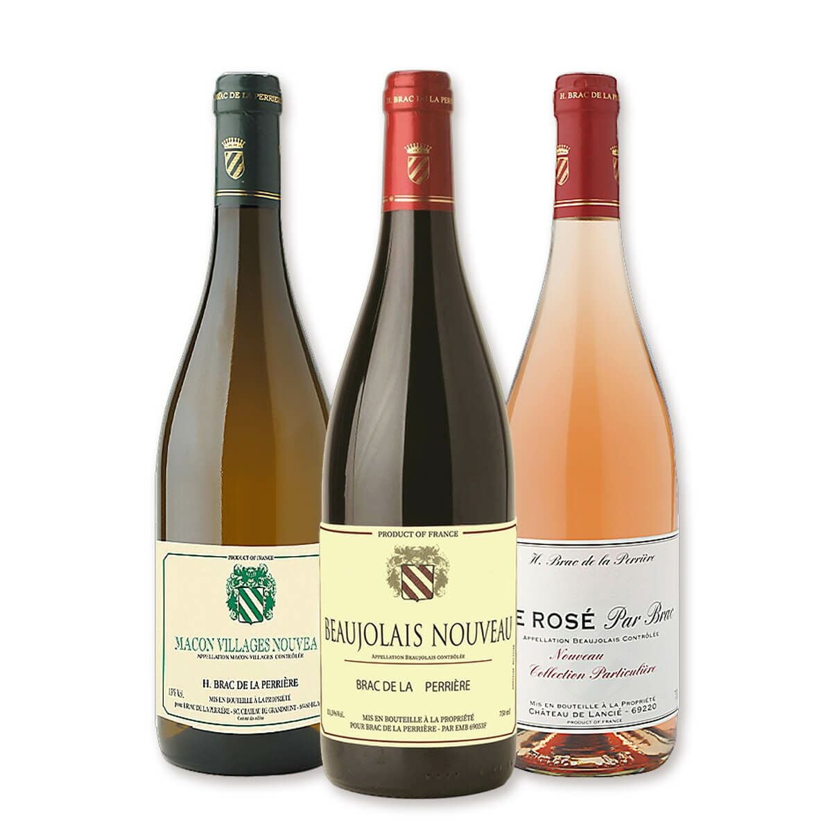 ボジョレーヌーヴォー [2025] 赤・白・ロゼ 3種飲み比べセット [750ml