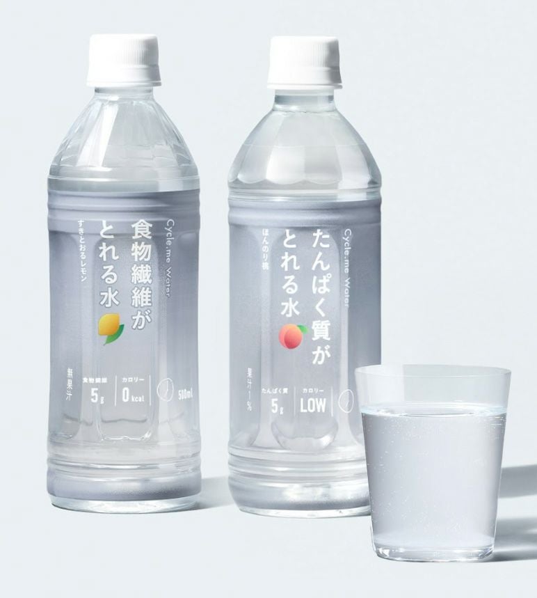 食物繊維がとれる水 or たんぱく質がとれる水 500ml×24本 すきとおる