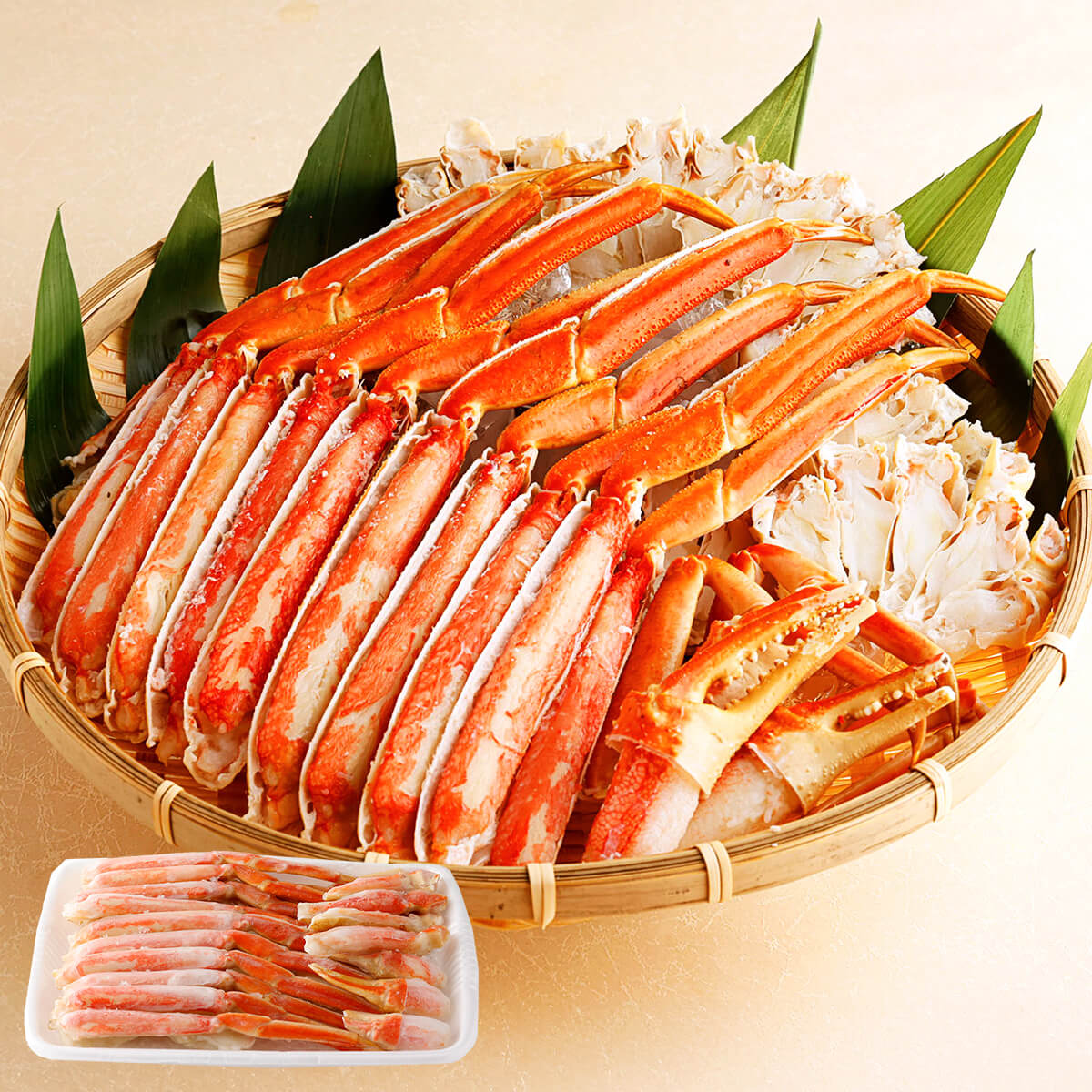 切れ目入りボイルずわいがに太脚棒たっぷり1.5kg（総重量500g/解凍後